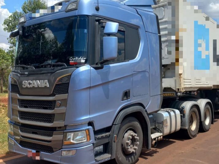 Scania R 450 Azul Modificada em 2023